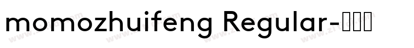 momozhuifeng Regular字体转换